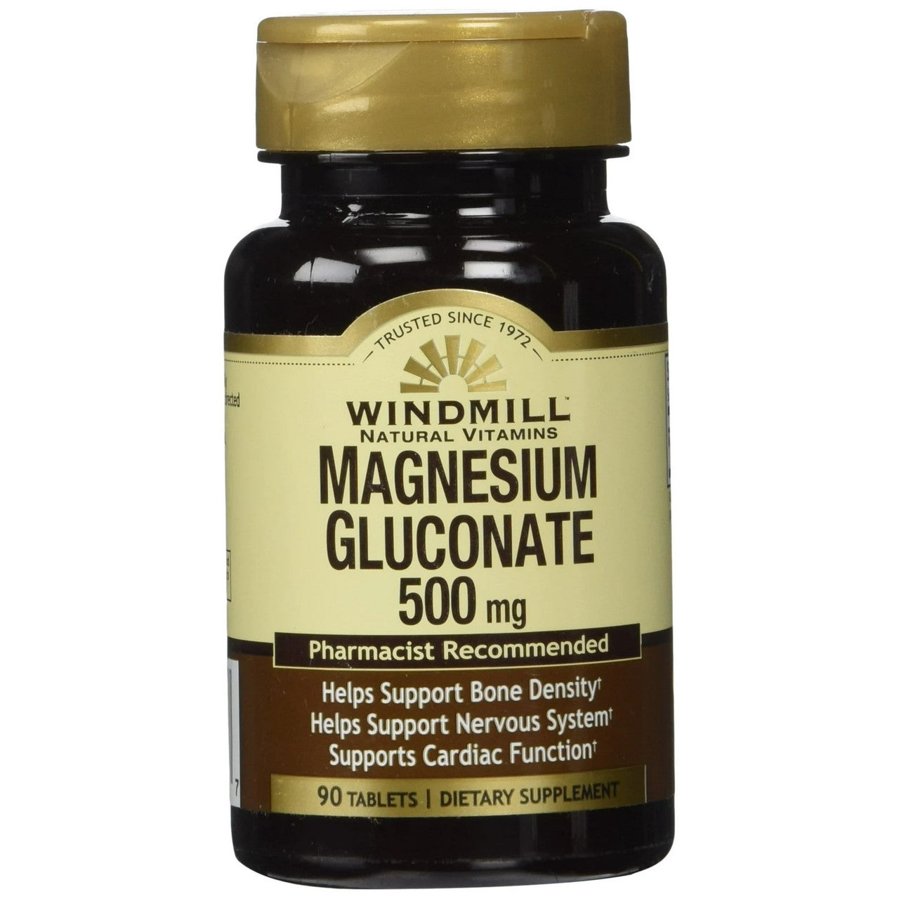 Windmill Magnesium Gluconate 500 Mg Tablets, 90 Ea
